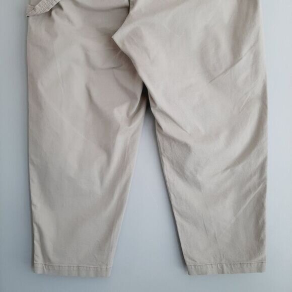 OLD NAVY | Utility Pull-On Elastic Waist Casual Crop Pants Beige Sz XL Flawed - Picture 7 of 12